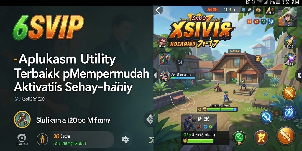 Menampilkan antarmuka aplikasi 6SVIP yang ramah pengguna.