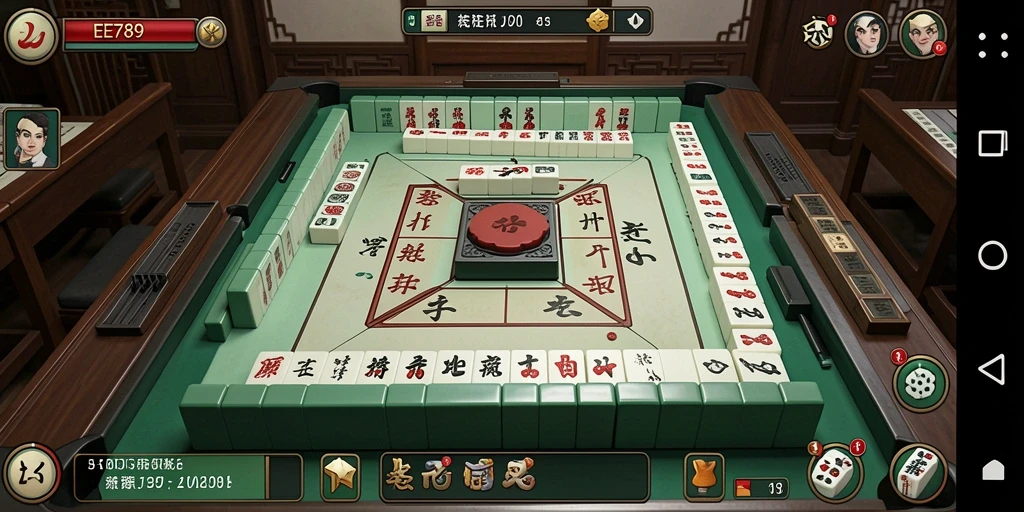 Tampilan menyenangkan dari gameplay Mahjong di EE789.