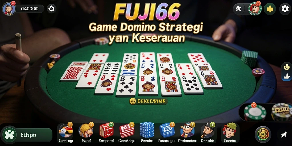 Gameplay seru dan interaktif dari game Domino FUJI66.