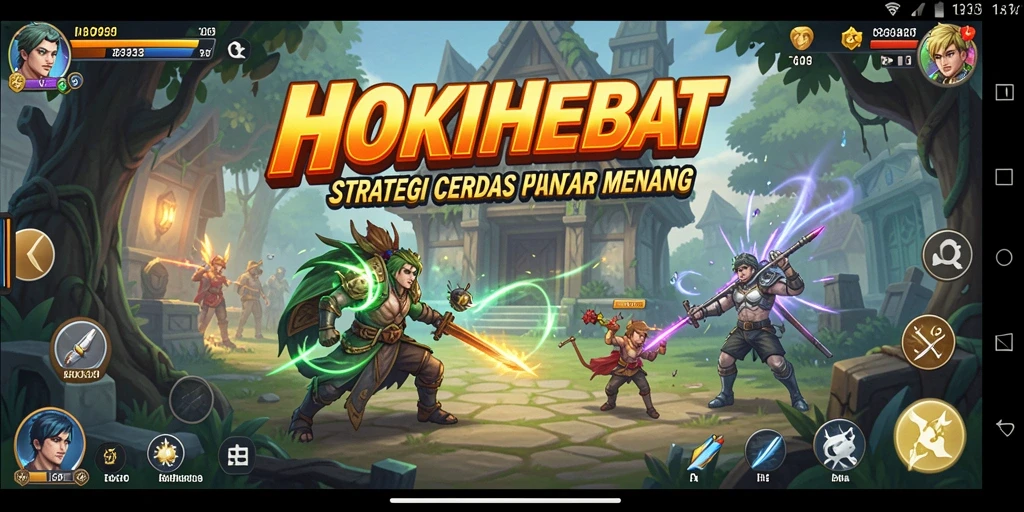 Tangkapan layar HOKIHEBAT menampilkan momen ketegangan dalam permainan strategi.