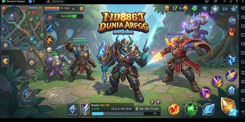 Screenshot gameplay IN88 menampilkan karakter in aksion dalam pertarungan ARPG.