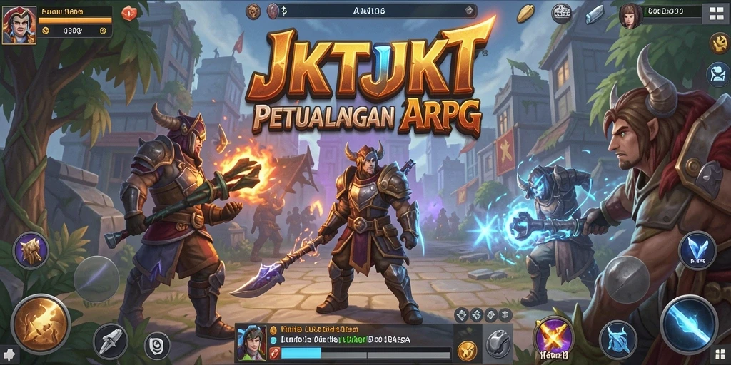 Gameplay seru JKTJKT yang menampilkan pertarungan mendebarkan.