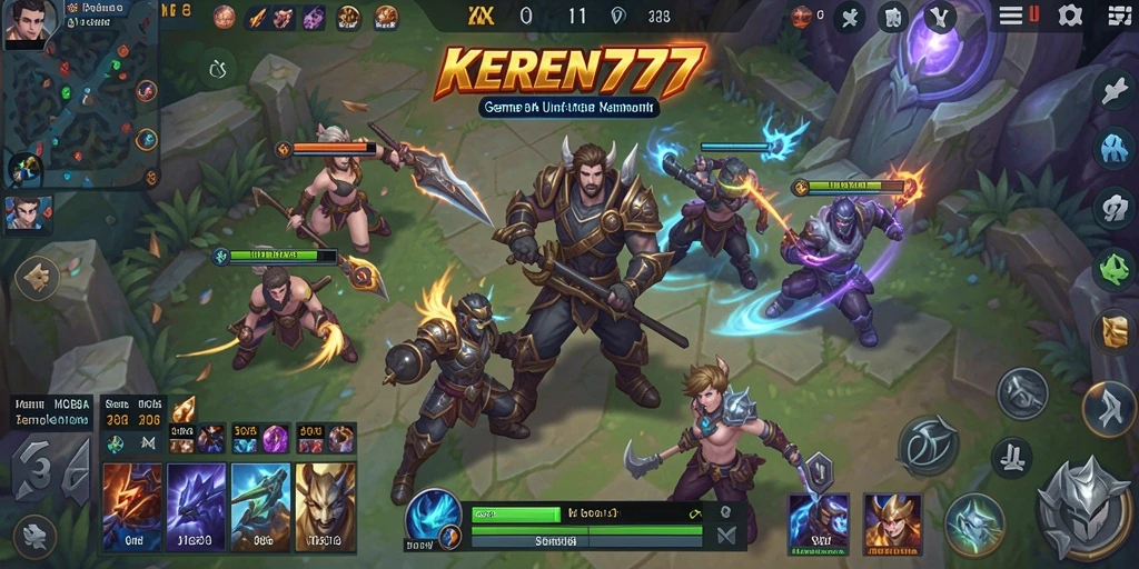 Tangkapan layar gameplay KEREN777 yang menunjukkan aksi pertempuran epik.