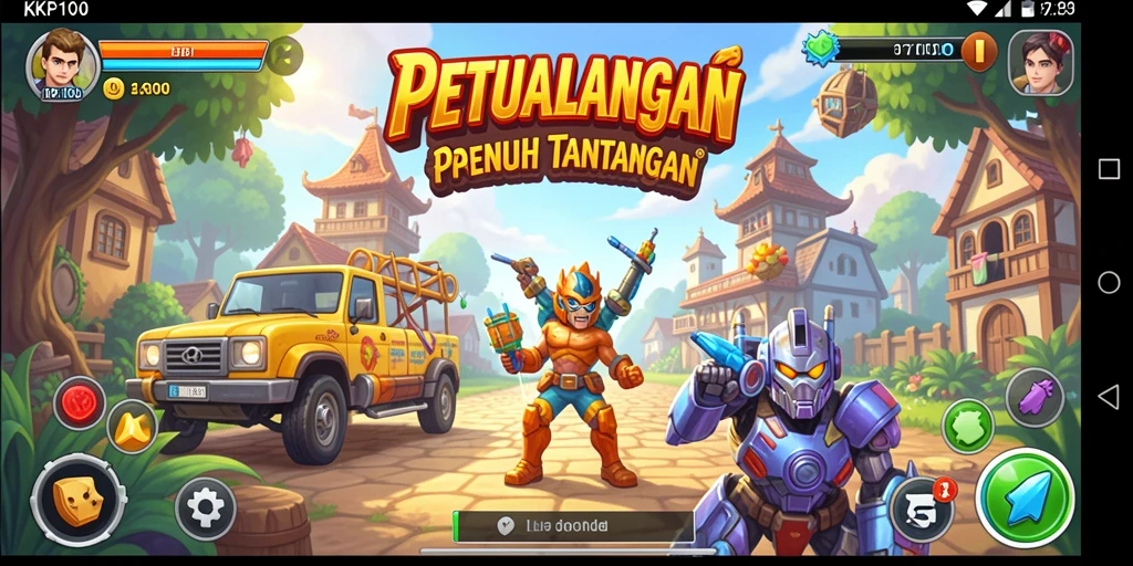 Screenshot KPK100 menampilkan aksi gameplay seru dalam game Arcade.