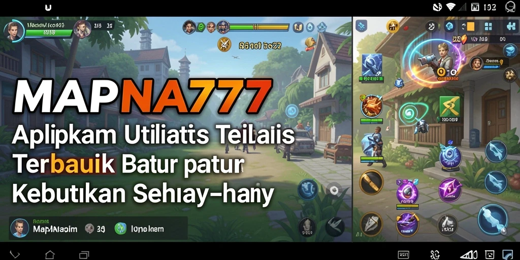 Tampilan utama MAPNA777 dengan semua fitur utilitas yang tersedia.