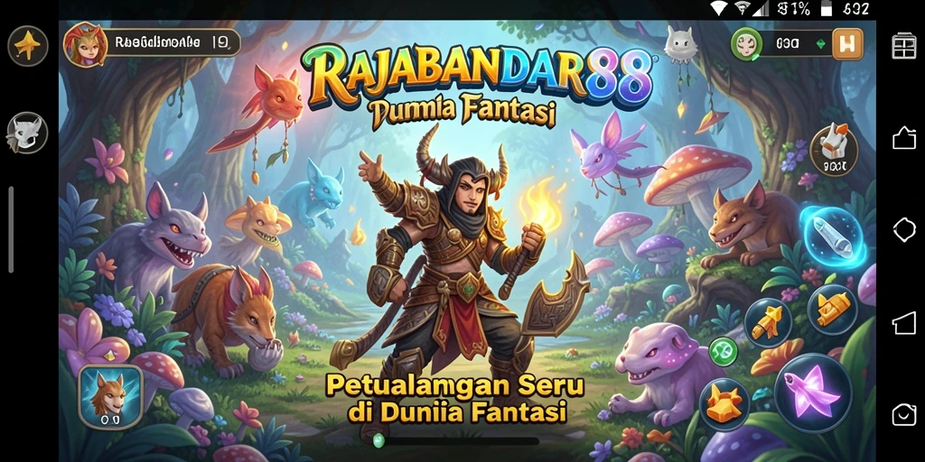 Tampilan gameplay yang mendebarkan dari RAJABANDAR88.