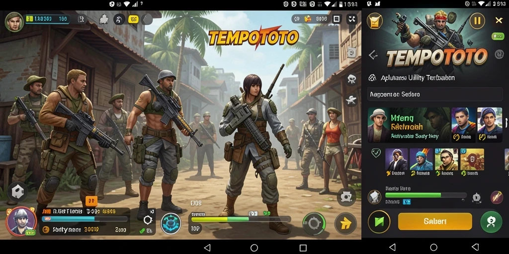 Screenshot TEMPOTOTO menampilkan berbagai fitur yang membantu pengguna.