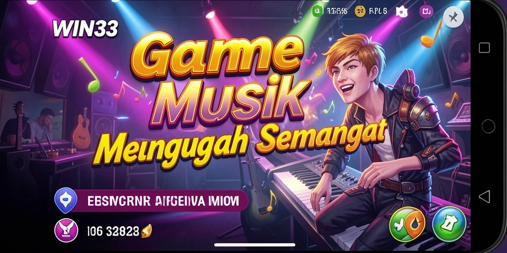 Tampilan gameplay WIN33 yang menggugah semangat bermain musik.