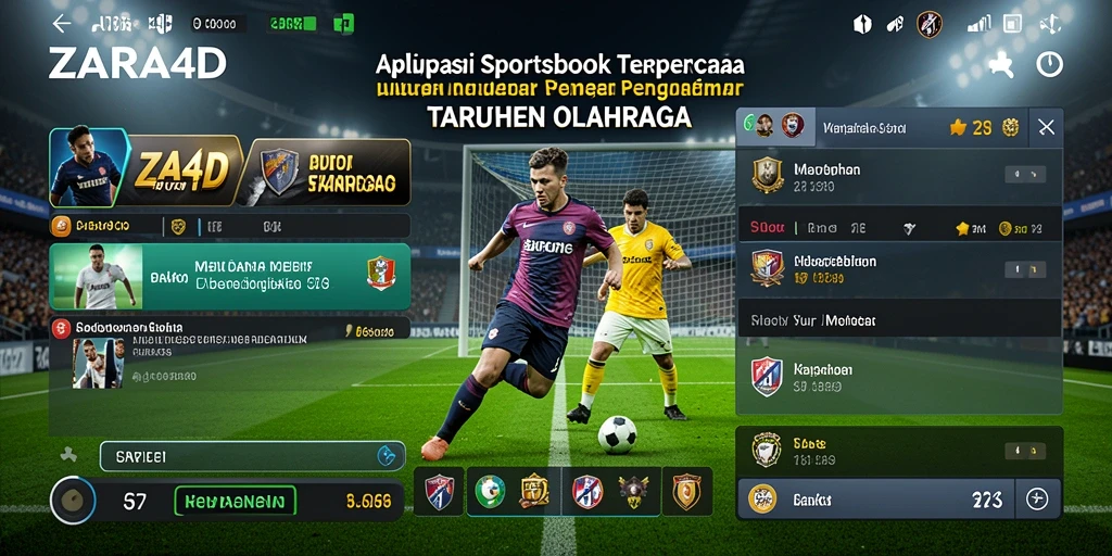 Tampilan gameplay ZARA4D yang menarik dengan fitur taruhan olahraga.